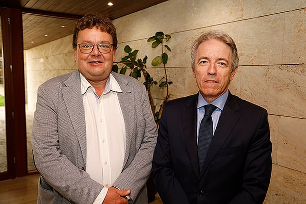 Pablo Pérez, presidente de la Federación Española de Ortesistas y Protesistas; y Adolfo Ezquerra, director de Asuntos Públicos.