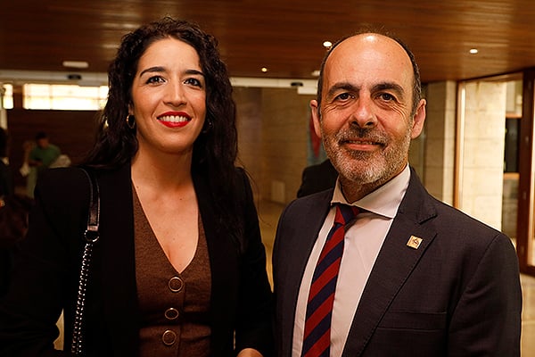 Consuelo Moreno, presidenta de la SEMG Casilla-La Mancha; y Abel Cuéllar, presidente de Semergen.