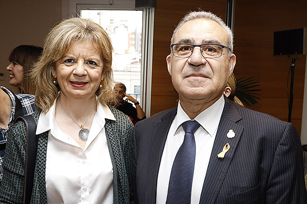 Elvira Velasco, diputada del Partido Popular; y José María Rodríguez Vicente, secretario general del Cgcom.