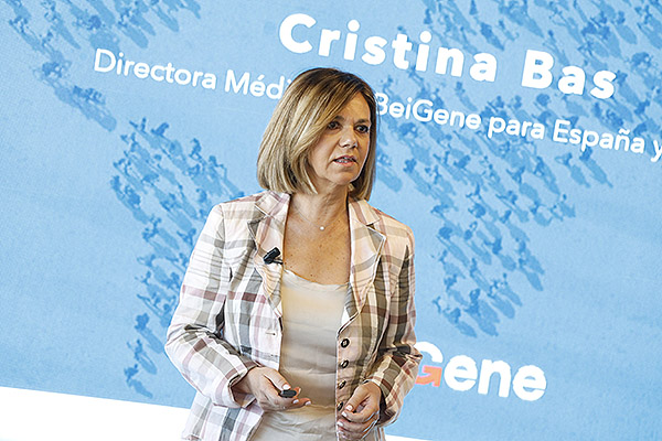 Cristina Bas, directora médico de BeiGene España y Portugal.