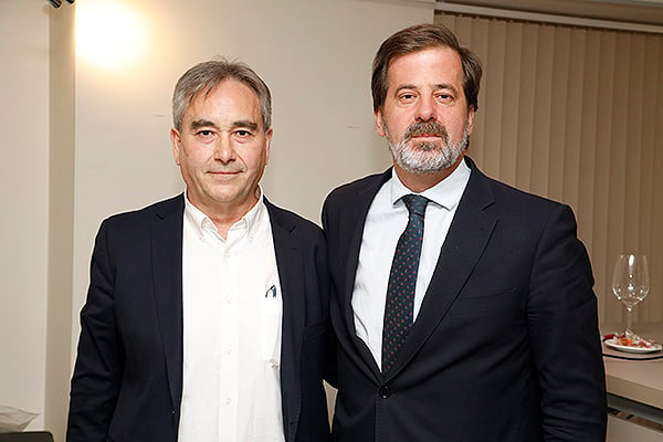 Manuel Cascos, presidente de Satse; y Carlos Rus.