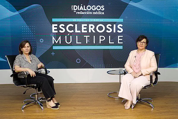 Yolanda Aladro, responsable de la Unidad de Esclerosis Múltiple del Hospital Universitario de Getafe y profesora de la Universidad Europea de Madrid, y Lucienne Costa-Frossard, neuróloga del Hospital Universitario Ramón y Cajal e investigadora del Grupo de Esclerosis Múltiple del Instituto Ramón y Cajal para la Investigación Sanitaria (Irycis).