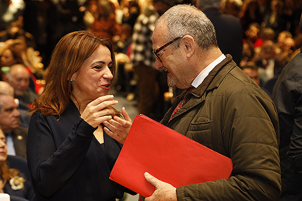 Sivia Calzón y Joan Ramon Villalbí.
