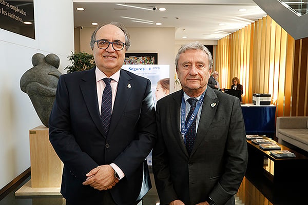Luis Alberto Calvo y José Luis Almudí, consejero de AMA. 