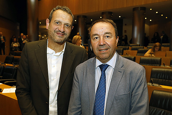 Julio Navalpotro, vicepresidente primero da Comisión de Sanidad en el Congreso de los Diputados y Aurelio Zapata diputado del PSOE en el Congreso.