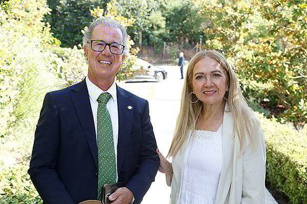 Fernando Gómez-Pamo Guerra del Río, director General Salud Mental y Adicciones.; y Esther García Cabrera, secretaria General Técnica de la Consejería de Sanidad del Gobiernode Canarias.
