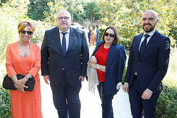 Teresa Zurro,jjefa de Prensa de Consejería de Sanidad de la Junta de Castilla y Leó; Alejandro Vázquez, consejero de Sanidad; Fermina Martín, jefa de Gabinete de la Consejería de Sanidad de Castilla y León; Álvaro Muñoz, director General de Calidad e Infraestructuras Sanitarias del Servicio de Salud de Castilla y León.