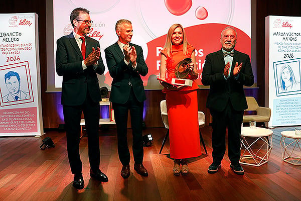 María Victoria Mateos, recibe el premio Investigación Biomédica Clínica 2026.