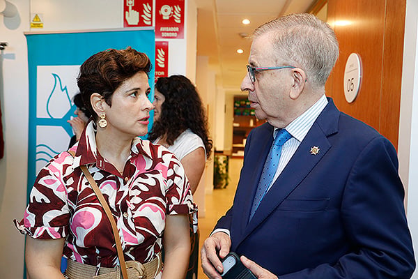Teresa Galindo, secretaria general de Satse Madrid; y Jorge Andradas.