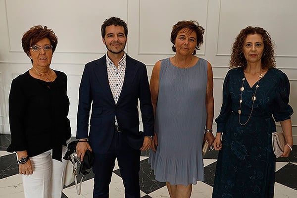 Elena Andradas, Pedro Gullón, Isabel de Frutos y Carmen Durán, directora general de Salud Pública de la Xunta de Galicia.