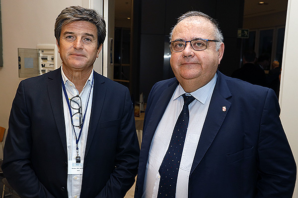 José María Barranco y Alejandro Vázquez, consejero de sanidad de la Junta de Castilla y León.