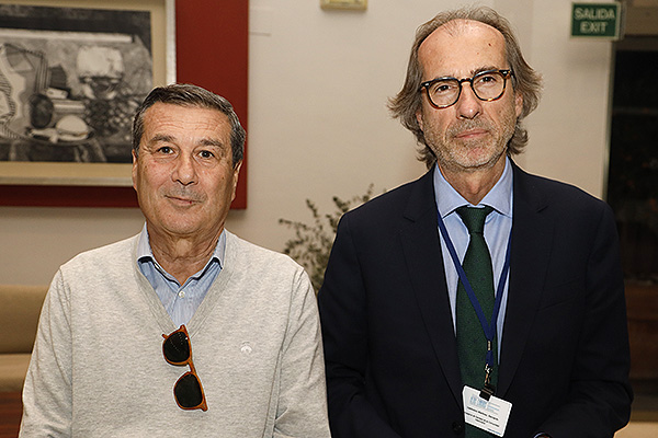 Marciano Gómez Gómez y Bernardo Valdivieso, secretario autonómico de Planificación y Transformación Digital de la Conselleria de Sanitat de la Comunidad Valenciana.