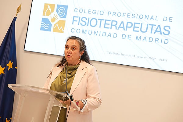 Aurora Aurújo, decana del Ilustre Colegio Profesional de Fsioterapeutas de la Comunidad de Madrid. 