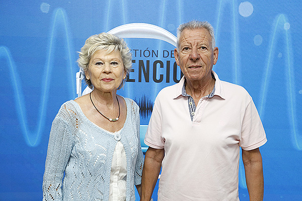 Juana Espinosa y José Luis Guerrero, familiares de Manuel Bayona García.