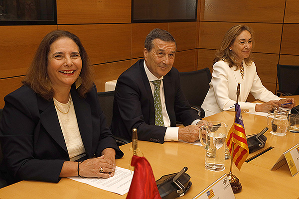 Manuela García, consellera de Salut de las Islas Baleares; Marciano Gómez, conseller de Sanidad de la Comunitat Valenciana; y María Martín, consejera de Salud de La Rioja.