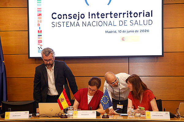Un instante del Consejo Interterritorial.