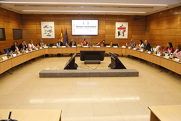 Aspecto de la sala durante el Consejo Interterritorial.