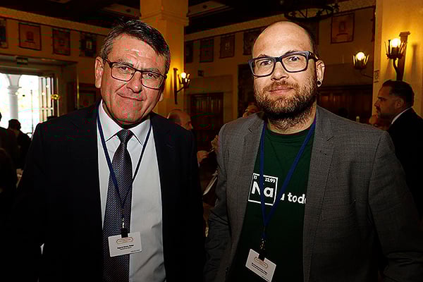 Rafael Segovia, Portavoz de Sanidad del Parlamento de Andalucía; y Felipe de la Fuente, responsables de Salud de IU.