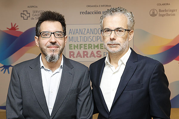Esteban Cano, neumólogo Especialista del Hospital Universitario Lucus Augusti; y Alberto Fernández Villar, jefe de Servicio de Neumología del Hospital Álvaro Cunqueiro.