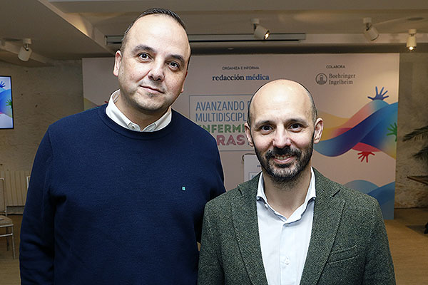 Alejandro Suárez, Account Manager de Boehringer Ingelheim; y Pedro J. Marcos Rodríguez.