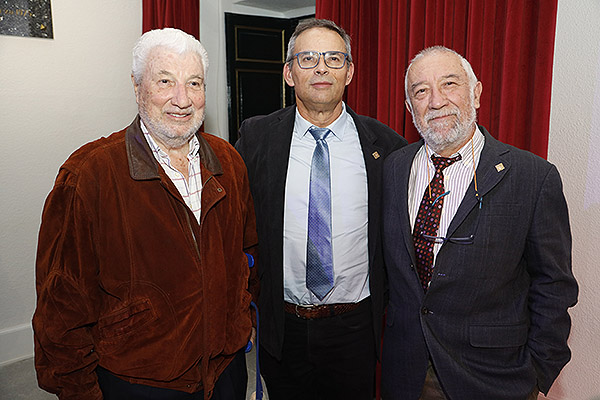 Joaquín Ibáñez, socio de honor de Semergen; Miguel Ángel Prieto, vicepresidente de Semergen Nacional; y Alfonso Barquilla, extesorero de Semergen.