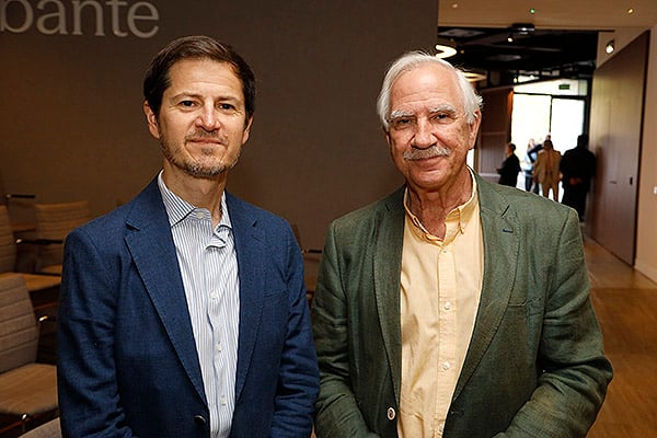 Óscar López y Antonio Alemany, director gerente de la Fundación Hospitalarias Madrid