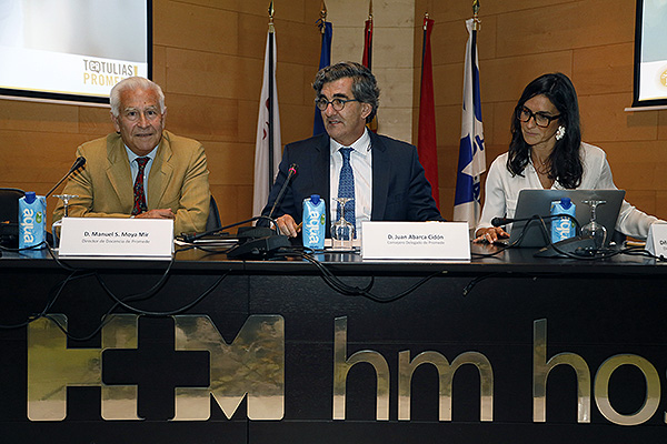 Manuel Moya, Juan Abarca Cidón y Maria Rodríguez de Alba.