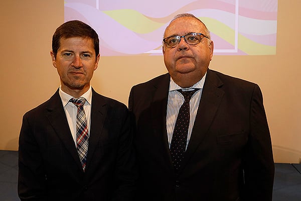 Óscar López, director de Redacción Médica; y Alejandro Vázquez.