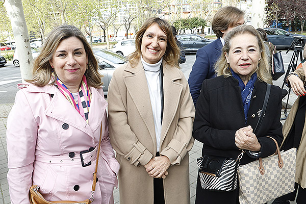 Claudia Pérez, Rocío Lucas y Mercedes Vaquera, consejeras de Educación de Aragón, Castilla y León y Extremadura, respectivamente.