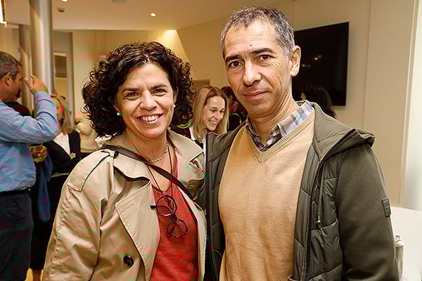 Asunción Pérez, supervisora de Pediatría del Hospital Río Ortega de Valladolid; y Carlos Alcalde.