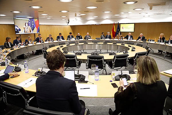 Aspecto de la sala durante la Conferencia General de Política Universitaria.