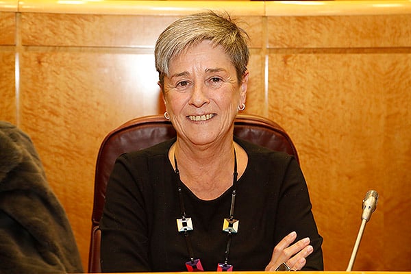 Nerea Ahedo, portavoz del Grupo Parlamentario Vasco en la Comisión de Sanidad.