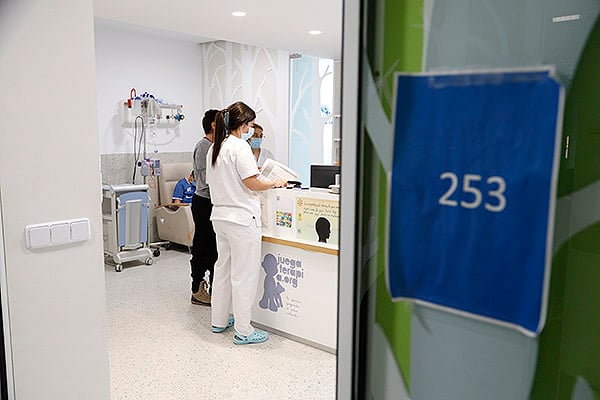 Unidad de Oncología en el Hospital Niño Jesús.