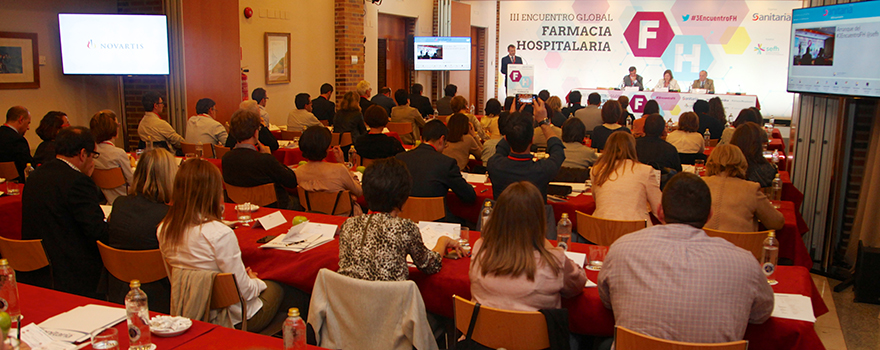 Asistentes al III Encuentro Global de Farmacia Hospitalaria celebrado en Segovia y organizado por Sanitaria 2000. 