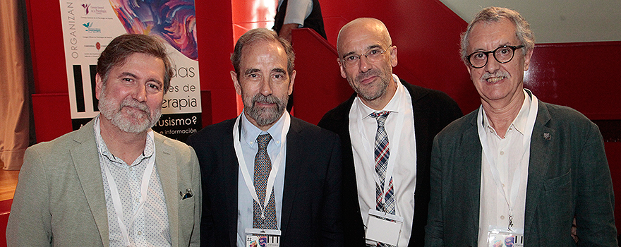 José Manuel Alemán, vocal en la división de Psicoterapia; Francisco Labrado; Alfonso Salgado; y Guillermo Mattioli. 