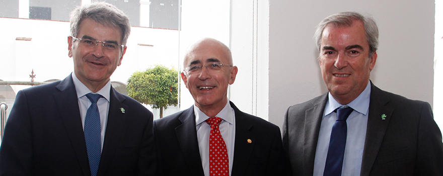 Ceciliano Franco, Carlos Arjona y Vicente Alonso.