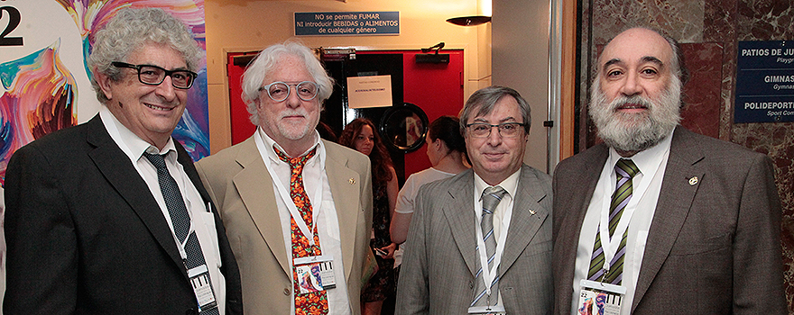 Enrique García, psicólogo clínico; Josep Vilajoana; Fernando Chacón; y Francisco Santolaya. 