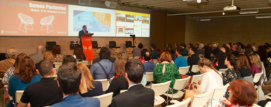 José Javier Castrodeza, durante su intervención en las jornada organizada por la Fundación Farmaindustria. 