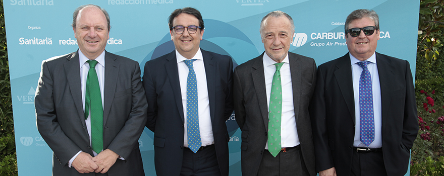 Javier Godoy; José María Vergeles; José María Pino; y Luis Blázquez, director general de Contse.