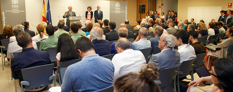 Un momento de la rueda de prensa con la presentación del Protocolo. 