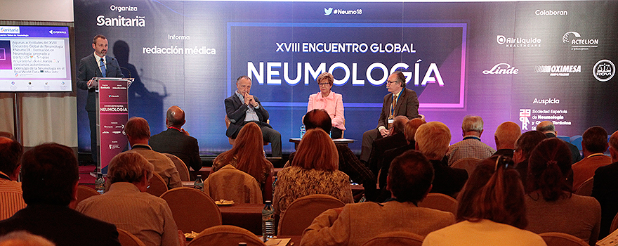 Aspecto de la sala durante la inauguración del XVIII Encuentro Global de Neumología.