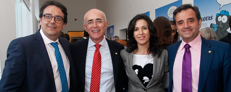 José María Vergeles, Carlos Arjona, Esther Gutiérrez y Evelio Rodríguez.