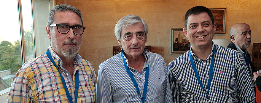 José Celdrano Gil; Luis Muñoz, jefe del Servicio de Neumología del Hospital Reina Sofía de Córdoba; y Ángel Oteja.