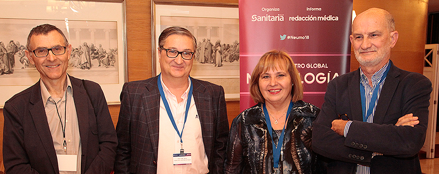 José María González Ruiz, neumólogo adjunto en el Hospital Clínico de Salamanca y profesor de la Facultad de Medicina de la Universidad de Salamanca; Alfonso Pérez Trullén, jefe de Sección de Neumología en el Hospital Clínico Universitario Lozano Blesa de Zaragoza; Victoria Villena Garrido, y Miguel Barrueco Ferrero.