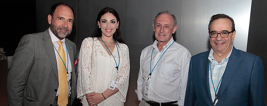 Joan Soriano, consultor metodológico de Separ; Franchesca Polverino, investigadora de EEUU; José María Marín, director del comité de Relaciones Internacionales Comri; German Peces-Barba, Neumólogo de la Fundación Jiménez Díaz.