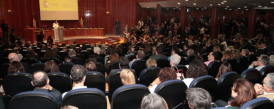 Salón de actos Ernest Lluch del Ministerio de Sanidad. 