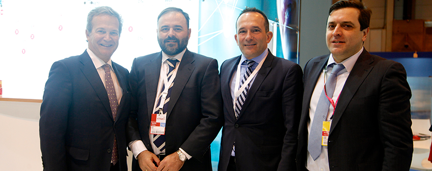 Julio Fernández Llamazares, director corporativo de Comunicación y Relaciones Externas del Grupo Quirónsalud; José María Pérez de Olacoechea, director de Desarrollo Internacional de Quirónsalud; Miguel Torregrosa, director de Seguros Internacionales de Quirónsalud; y Pedro Rico, director general de Quirónsalud.