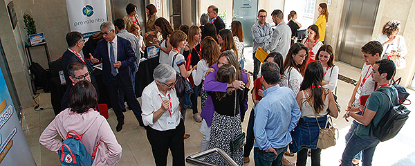 Un momento antes de comenzar el VIII Congreso de la Sociedad Valenciana de Farmacia Hospitalaria. 