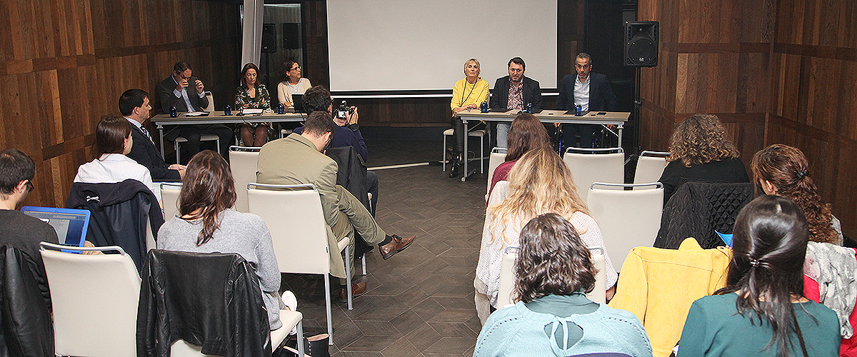 Aspecto de la sala durante la presentación del Consejo General de Enfermería de su Plataforma de Pacientes con Incontinencia Fecal.