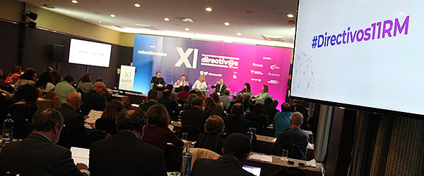 Un instante durante la mesa de debate en el XI Encuentro Global de Directivos de la Salud. 